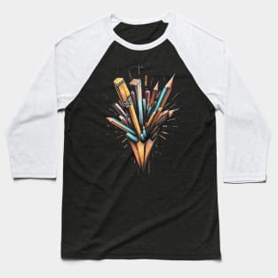 Back-to-School-Pencil Baseball T-Shirt